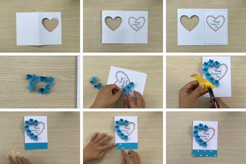 Thiệp 20/11 hình trái tim