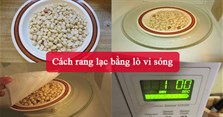 Cách rang lạc bằng lò vi sóng