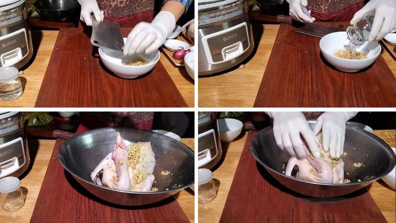 Sơ chế thịt gà