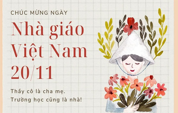Mẫu phông chữ chào mừng ngày nhà giáo Việt Nam