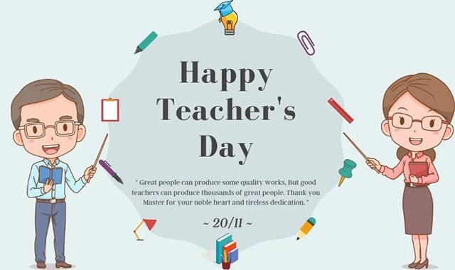 Mẫu phông chữ chào mừng ngày nhà giáo Việt Nam