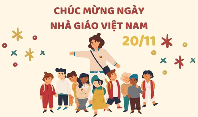Mẫu phông chữ chào mừng ngày nhà giáo Việt Nam