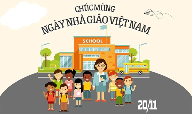 Mẫu phông chữ chào mừng ngày nhà giáo Việt Nam