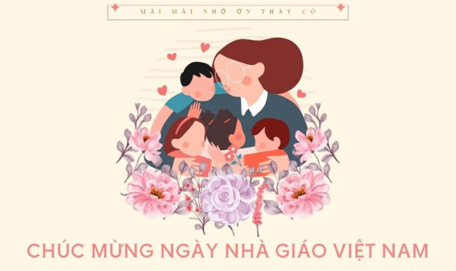 Mẫu phông chữ chào mừng ngày nhà giáo Việt Nam