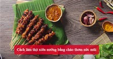 Cách làm thịt xiên nướng bằng chảo thơm nức mũi