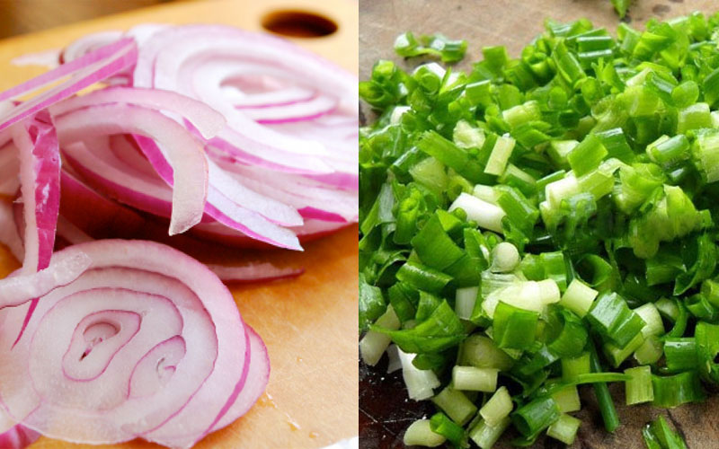 Sơ chế các nguyên liệu phụ làm bánh tráng nướng