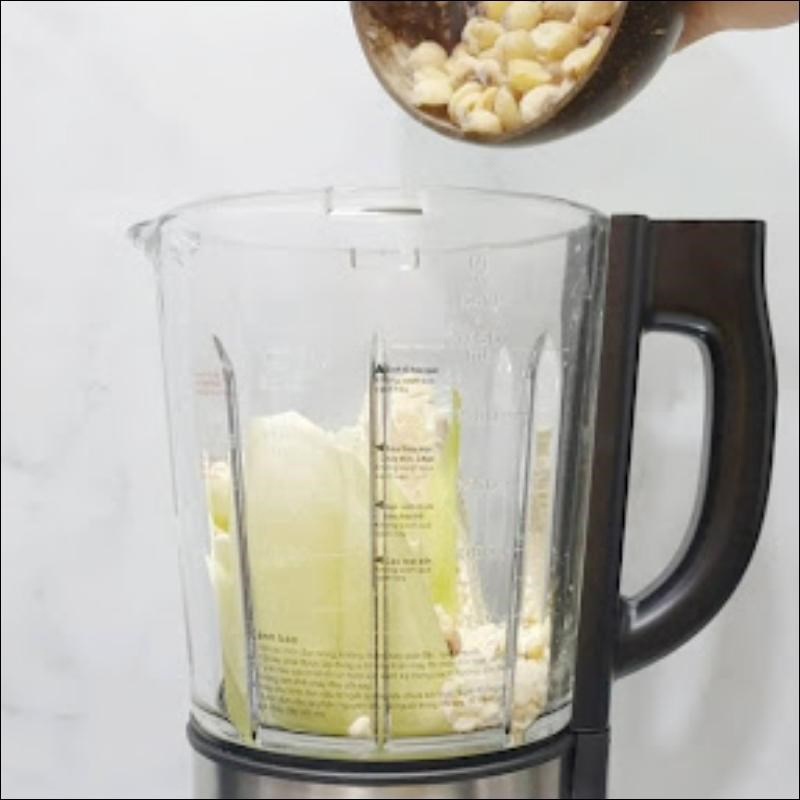 Nấu sữa ngô hạt sen bằng máy làm sữa hạt