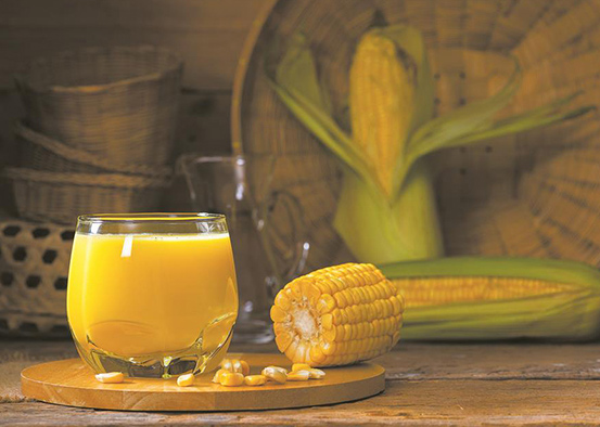 Thành phẩm món sữa ngô nấu bằng máy làm sữa hạt