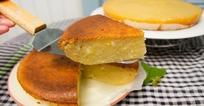 Thành phẩm món bánh khoai mì nướng bằng nồi cơm điện