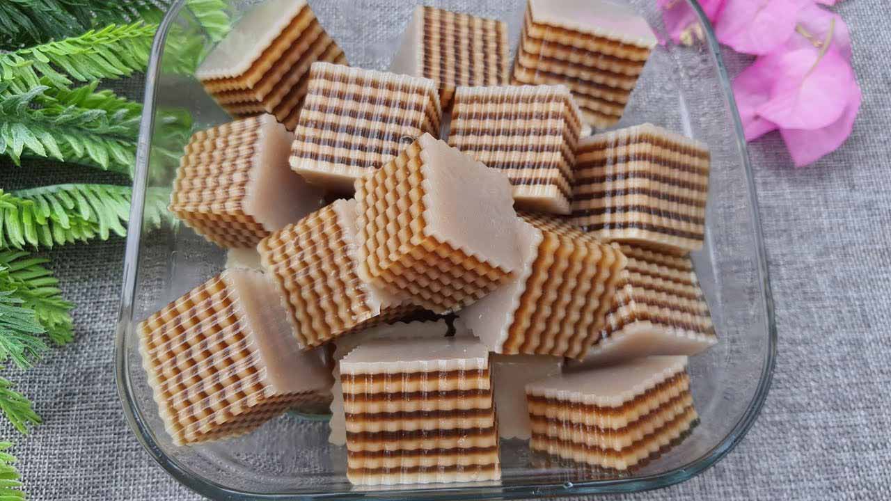 Thành phẩm món rau câu cà phê sữa