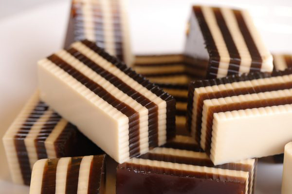 Thành phẩm món rau câu sữa cà phê phô mai