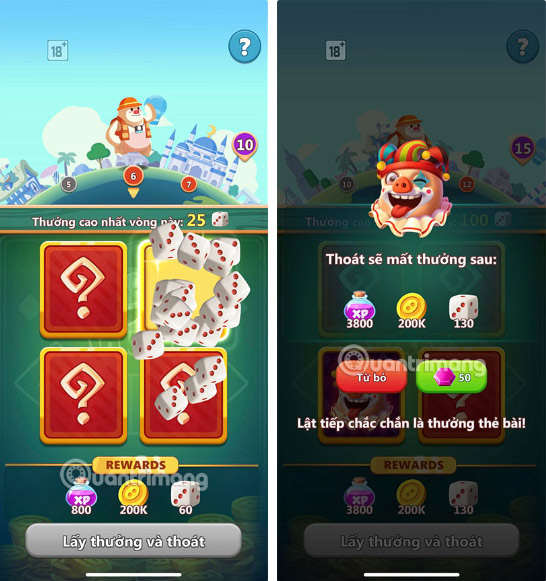 Cách nhận thêm xúc xắc Piggy Go bằng Hồ Thưởng