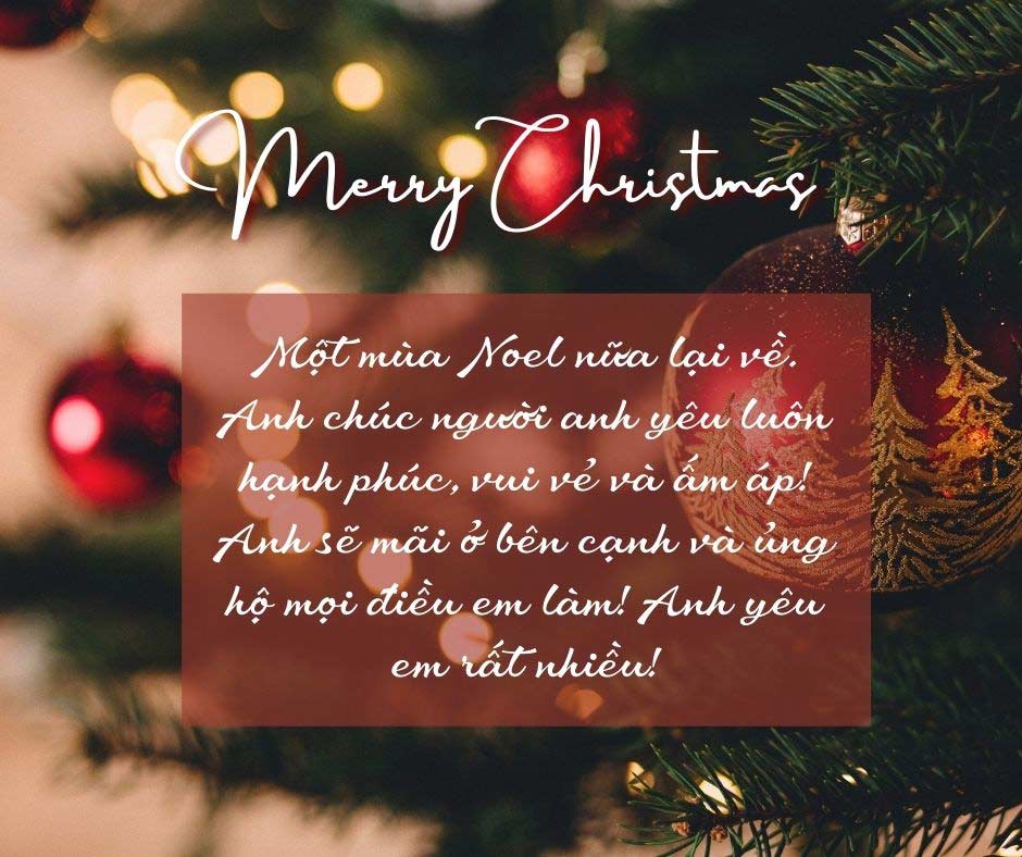 Ảnh chúc mừng Noel tặng người yêu