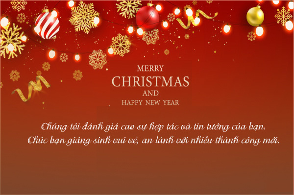 Hình ảnh thiệp Giáng Sinh đẹp tặng đồng nghiệp, sếp, khách hàng