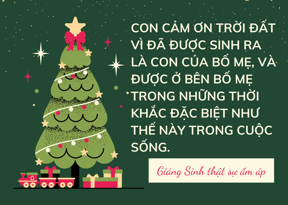 Thiếp Giáng Sinh tặng người thân