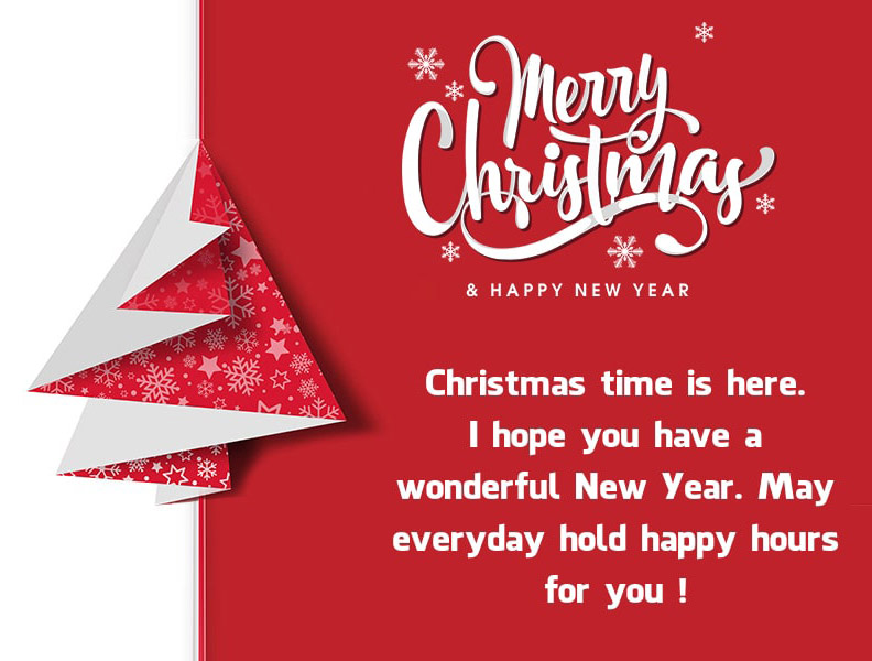 Thiếp chúc mừng Noel bằng tiếng Anh