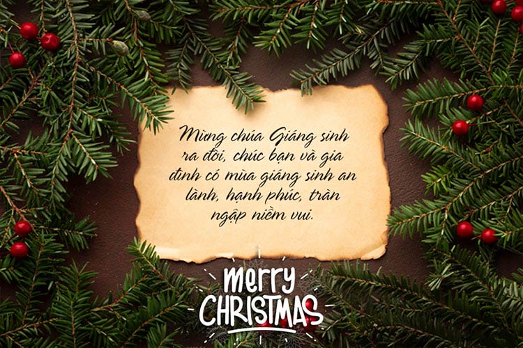 Thiếp Giáng Sinh tặng bạn bè