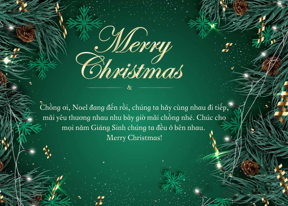 Thiệp chúc mừng Giáng Sinh tặng người yêu, vợ chồng