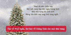 Thơ về Noel ngắn, thơ hay về Giáng Sinh cho mọi tâm trạng