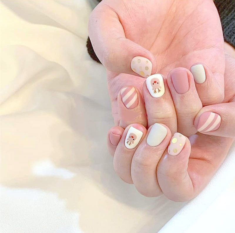 Mẫu nail cho Noel đơn giản