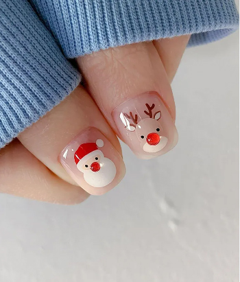 Mẫu nail ông già Noel