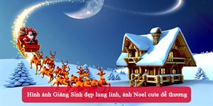 Hình ảnh Giáng Sinh đẹp lung linh, ảnh Noel cute dễ thương