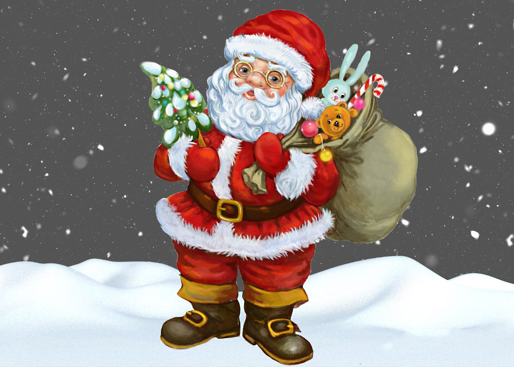 Hình ảnh ông già Noel vui nhộn