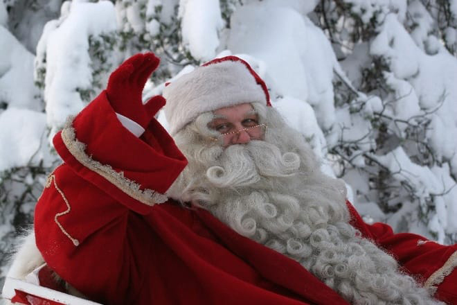 Hình ảnh ông già Noel ngoài đời thực