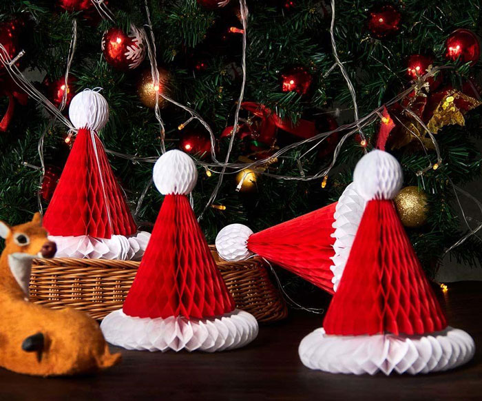 Nón ông già Noel làm từ giấy