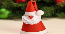 Cách làm mũ ông già Noel bằng giấy cho bé đẹp, đơn giản