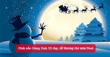 Hình nền Giáng Sinh 3D đẹp, dễ thương cho mùa Noel