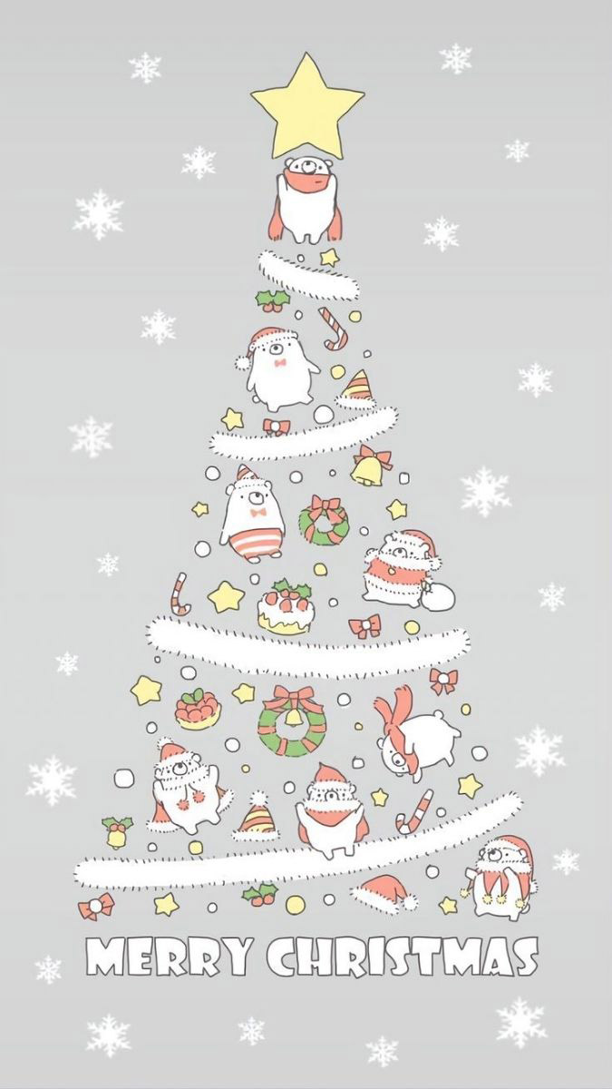 Hình ảnh cây thông Noel làm nền điện thoại