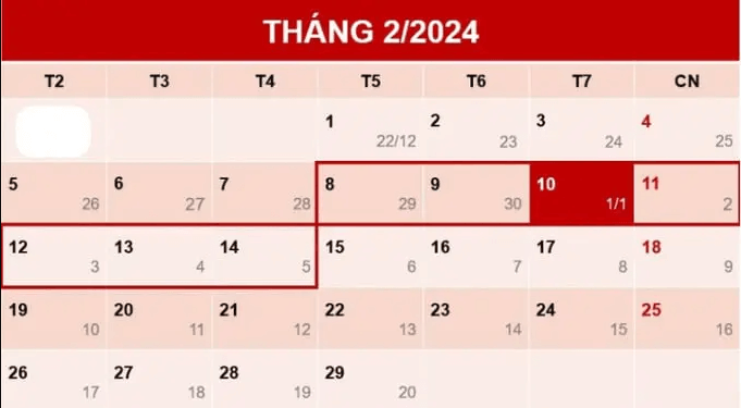 Lịch nghỉ Tết thị trường chứng khoán năm 2024