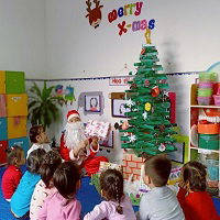 Cách trang trí Noel cho lớp học ở trường mầm non đẹp, đơn giản