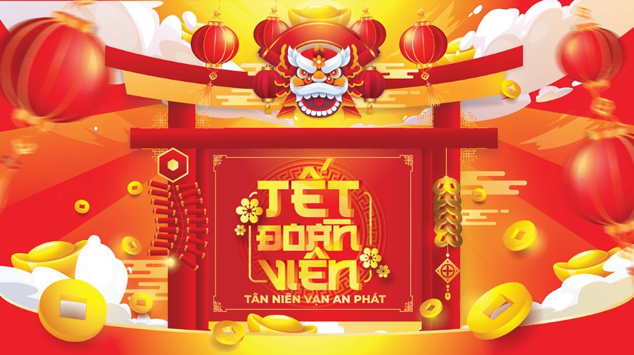 Backdrop tất niên 2024