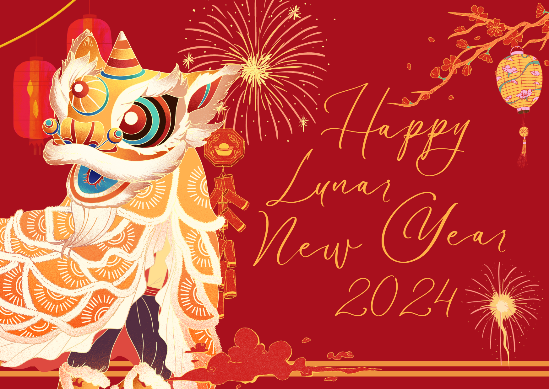 Backdrop đẹp cho tiệc tất niên 2024