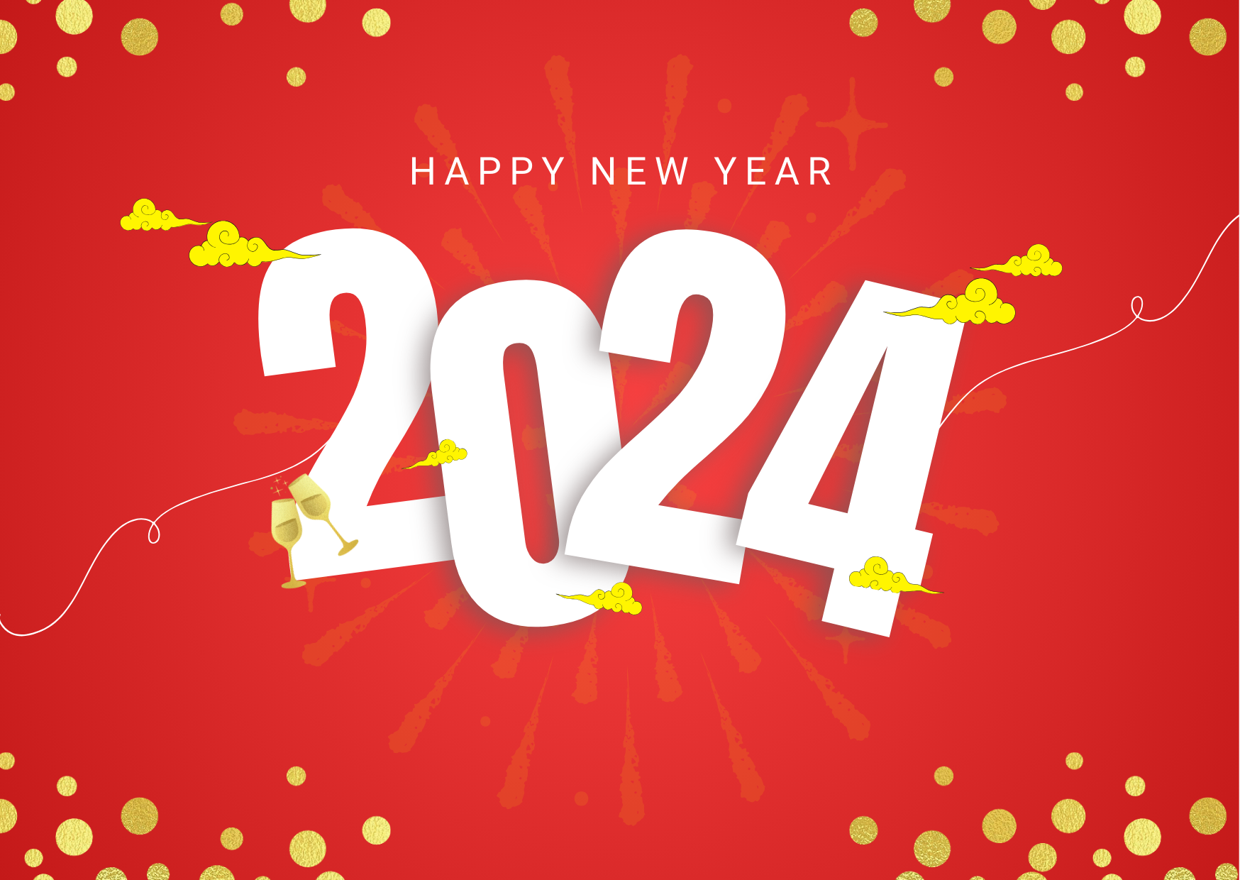 Mẫu phông nền tiệc tất niên 2024