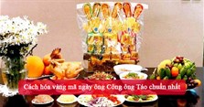Cách hóa vàng mã ngày ông Công ông Táo chuẩn nhất