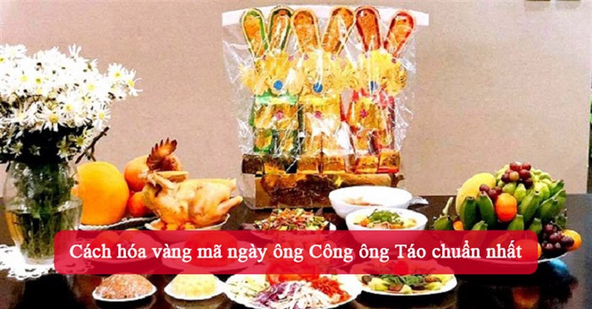Cách hóa vàng mã ngày ông Công ông Táo chuẩn nhất