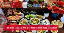 Văn khấn Thần Tài đêm giao thừa và mâm cúng chuẩn nhất