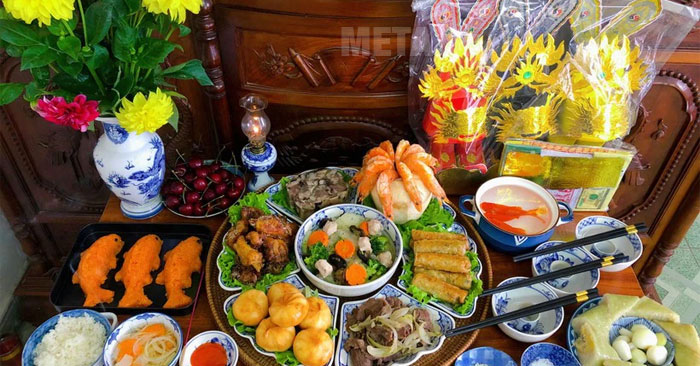 Mâm cúng ông Công ông Táo