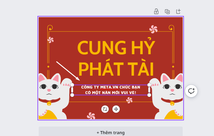 Tùy chỉnh thiết kế thiệp chúc tết
