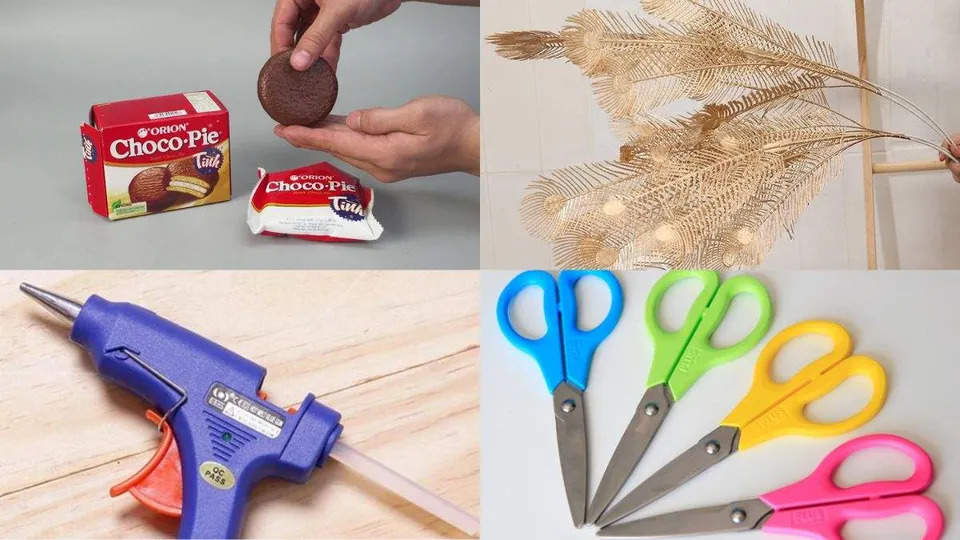 Nguyên liệu, dụng cụ làm tháp bánh