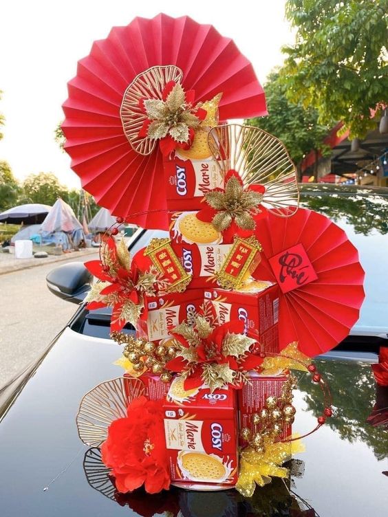 Tháp bánh đẹp ngày Tết