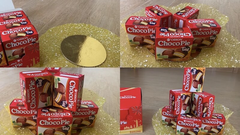 Các bước làm tháp bánh