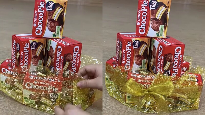 Cách làm tháp bánh Tết