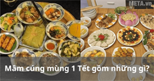 Mâm cúng mùng 1 Tết gồm những gì?