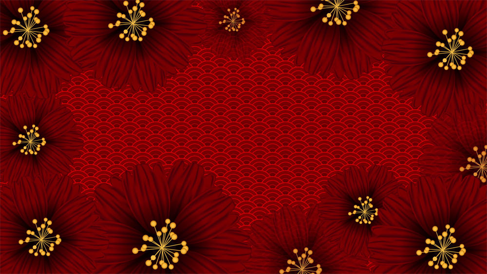 Background đỏ Tết may mắn