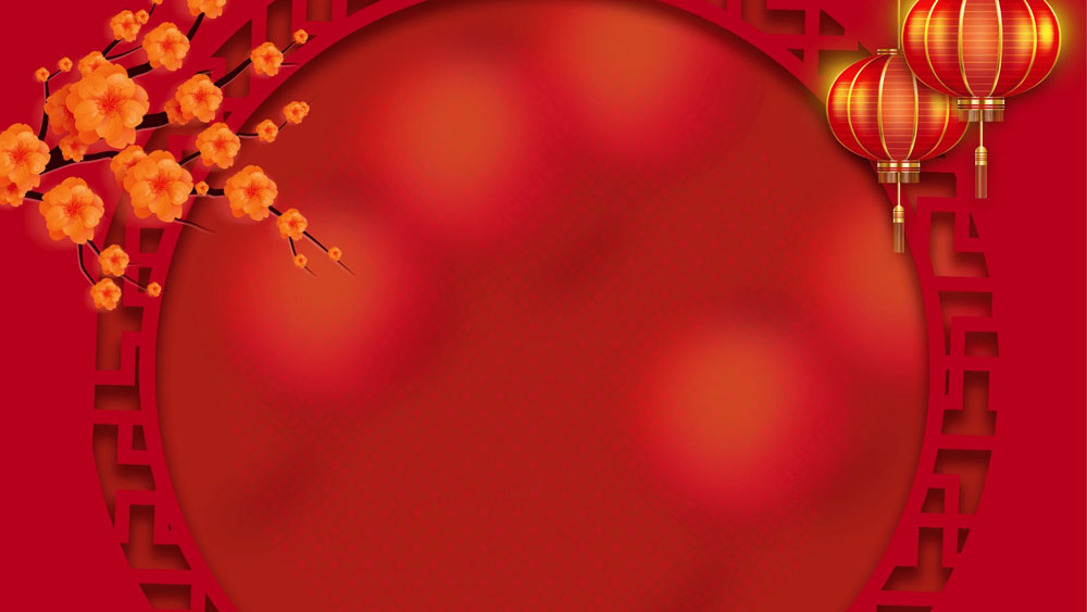 Background đỏ Tết may mắn