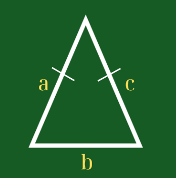 Công thức tính chu vi tam giác cân